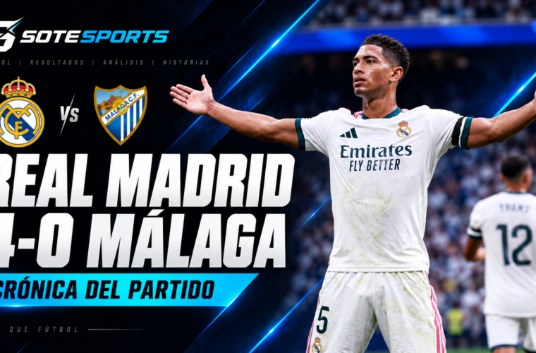 Real Madrid 4-0 Málaga: goleada y tercera victoria consecutiva en Liga